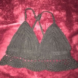 Laced black top